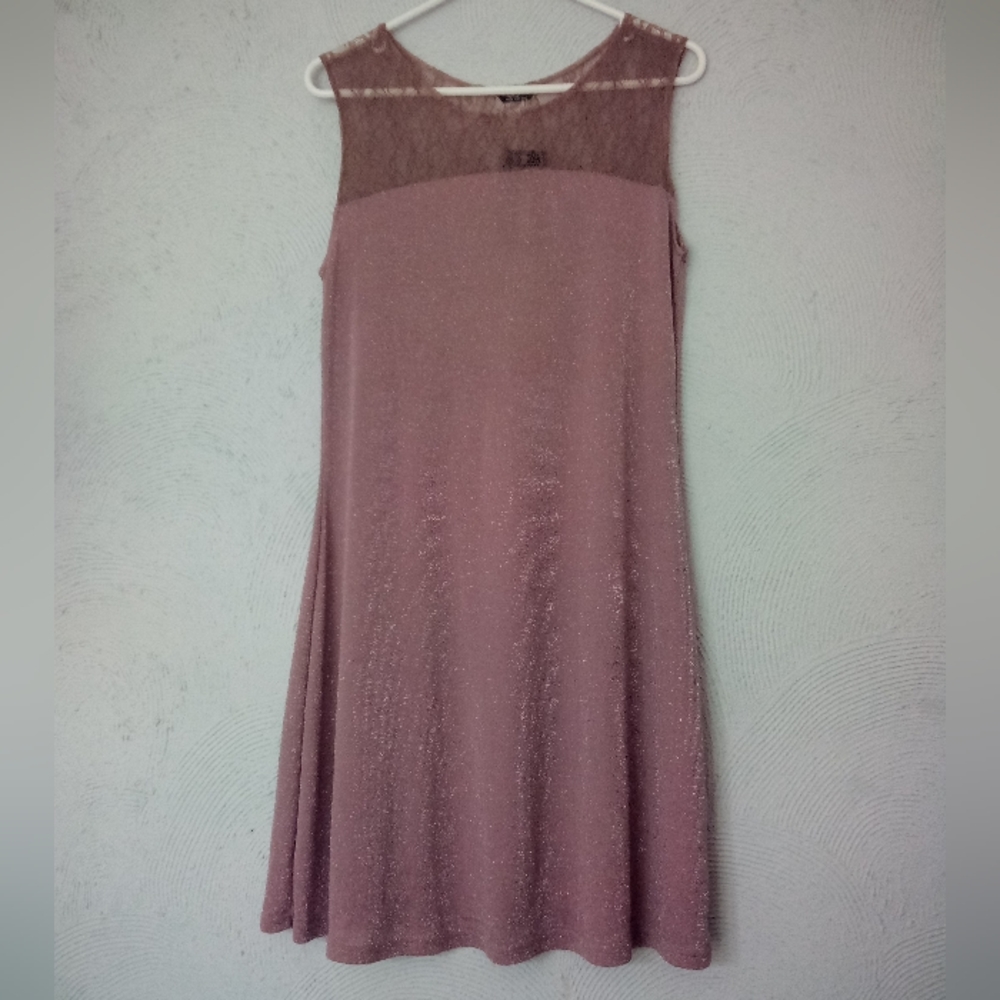 Zeagoo Mauve Sparkle Party Dress in
